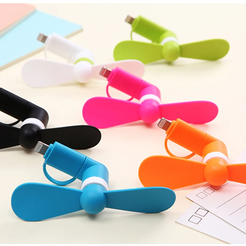 2 в 1 мини USB вентилятор для телефона 8 контактов|USB-гаджеты| |