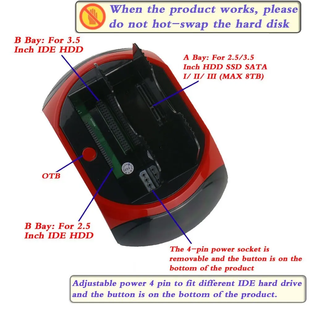 Все в одном двойной слот USB 2,0 для жесткого диска SATA с IDE Док-станция с кардридером для 2,5 3,5 дюйма IDE SATA жесткий диск