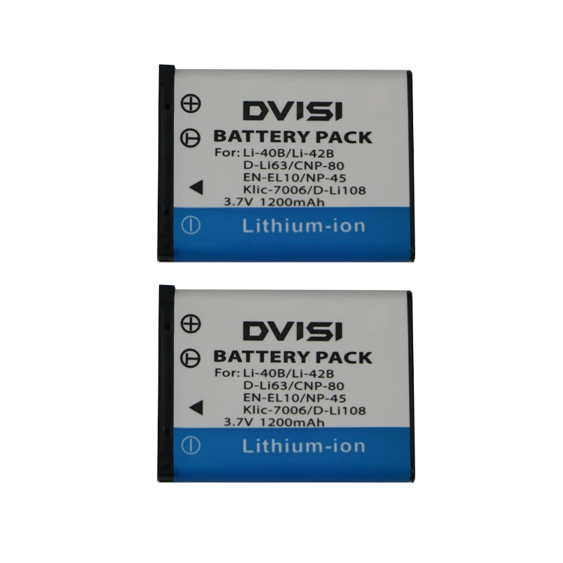 

2Pcs/lot 1.2Ah Li-42B Li42B Li-40B Camera Battery for OLYMPUS U700 U710 FE230 FE340 FE290 FE360 U1040 X915 VR320 VR330 FE5000