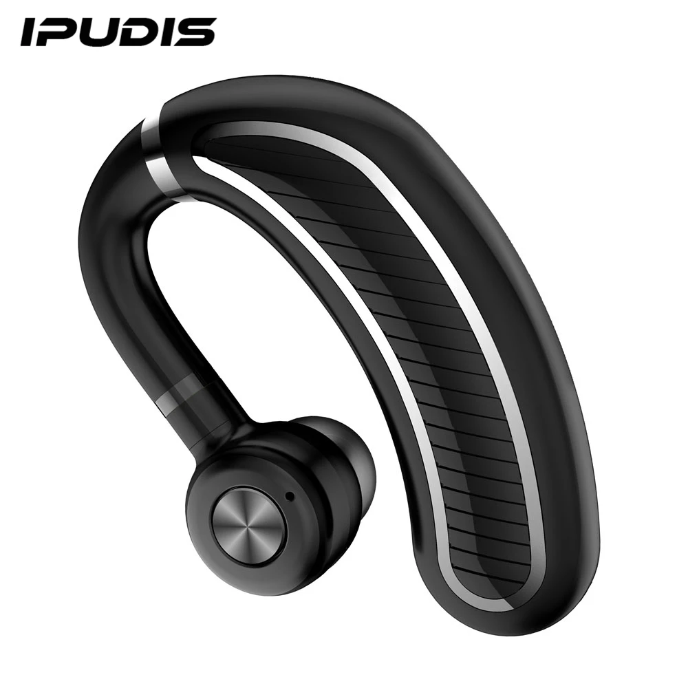 IPUDIS автомобильные Bluetooth Наушники V4.1 ушные крючки для вождения Handfree HD звук беспроводной вкладыши бизнес гарнитура с микрофоном