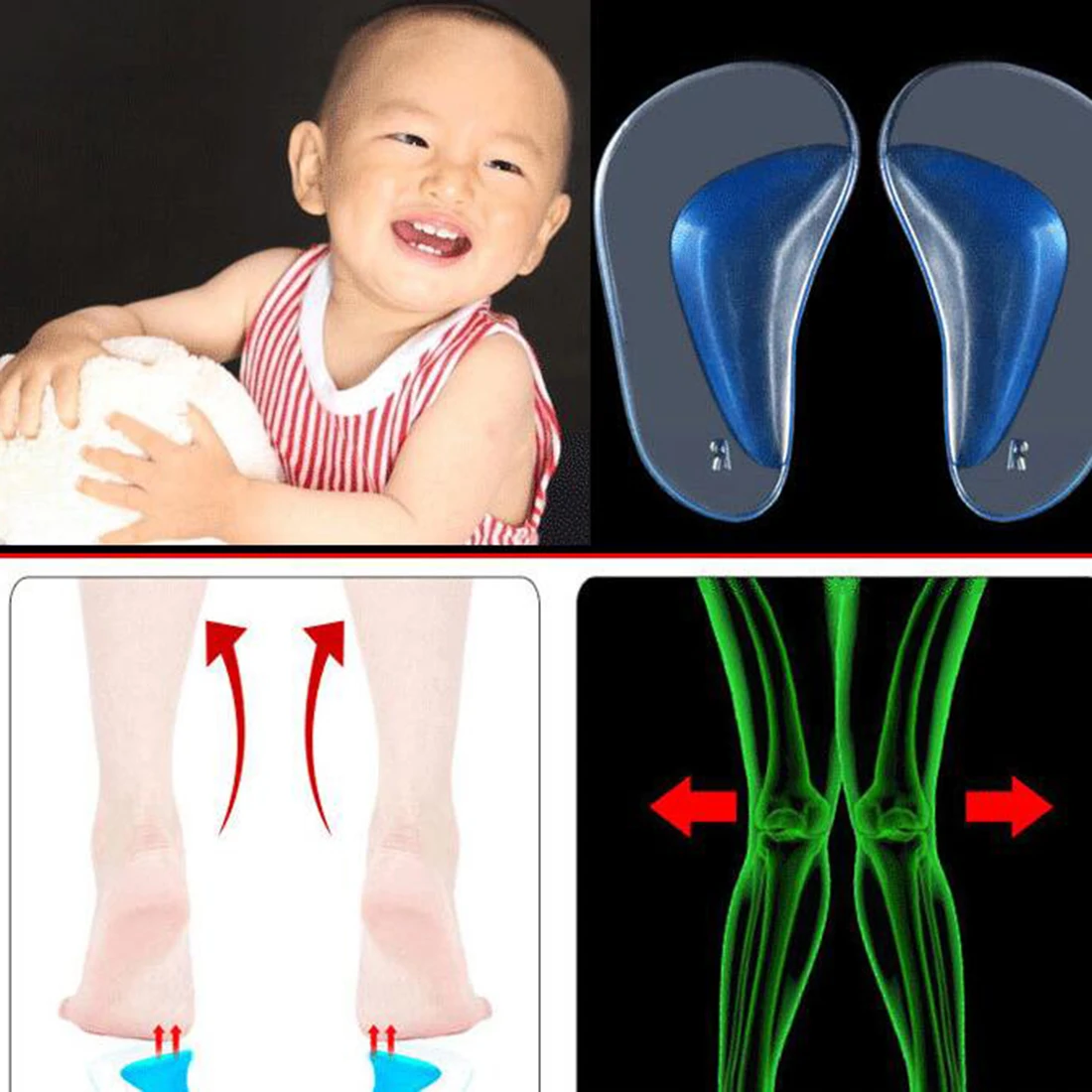1 пара ортопедическая стелька для коррекции плоскостопия обувь Подушка вставки для детей(8,5 см