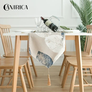 

CANIRICA Table Runner Tropical Table Runners Modern Wardrobe Flag Tafelloper Luxury Decor Table Runners Kitchen Decoration Gift