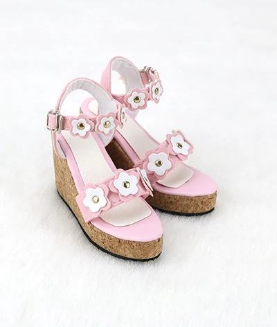 1/4 1/3 масштаб BJD клиновидная обувь сандалии для BJD/Аксессуары для кукол SD. Не включает в себя куклы, одежду, парик и другие аксессуары 18D2732 - Цвет: Розовый