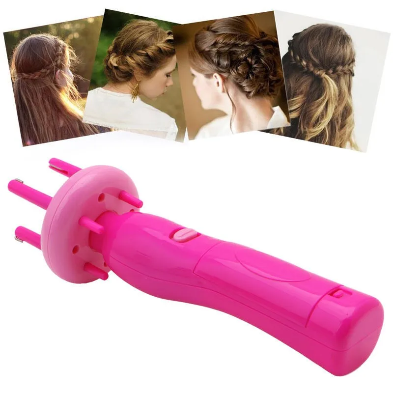 Автоматический Твист коса трикотажное устройство 4 головы Волос Braiders стильный гаджет для женщин