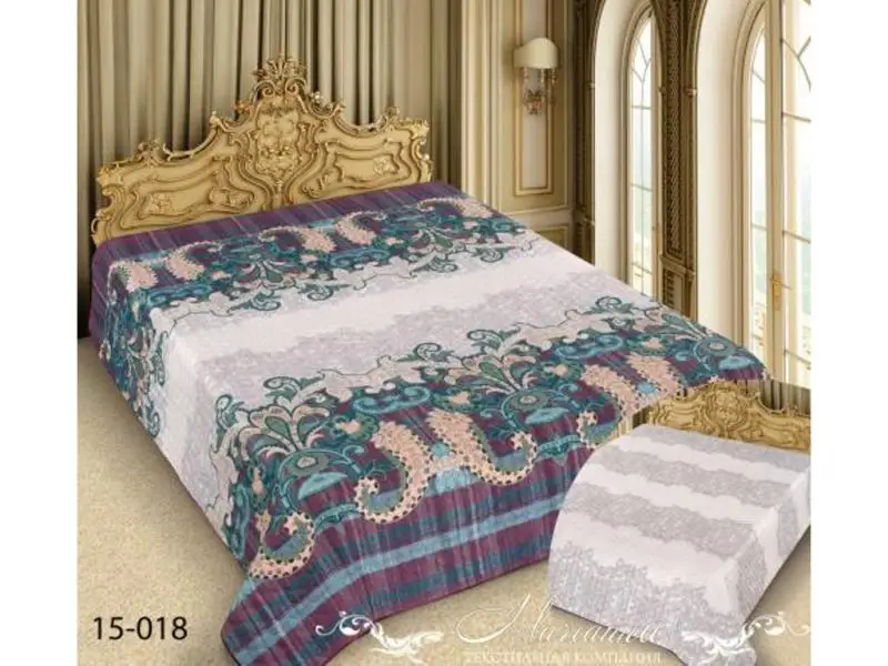 Покрывало евро Marianna, Barokko, 200*220 см, разноцветный, с узором