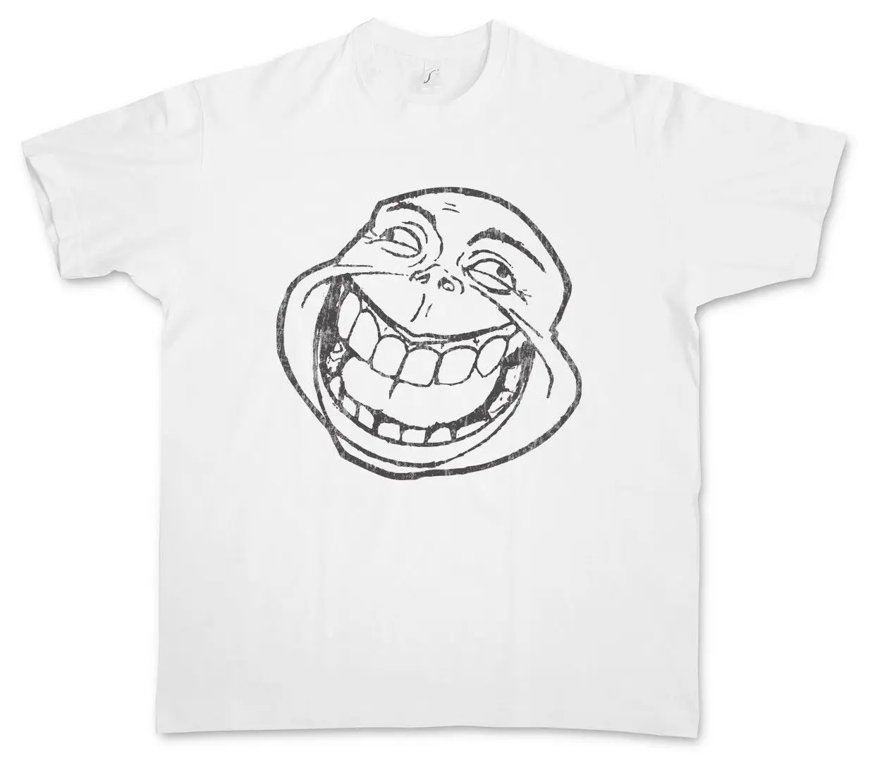 Download Men Casual t shirt CRAZY LAUGHING MEME T SHIRT Vector ...