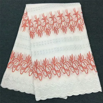 

Nigerian lace fabrics 100% cotton swiss voile lace african lace fabric 2019 high quality lace for wedding dress stones pl74-78