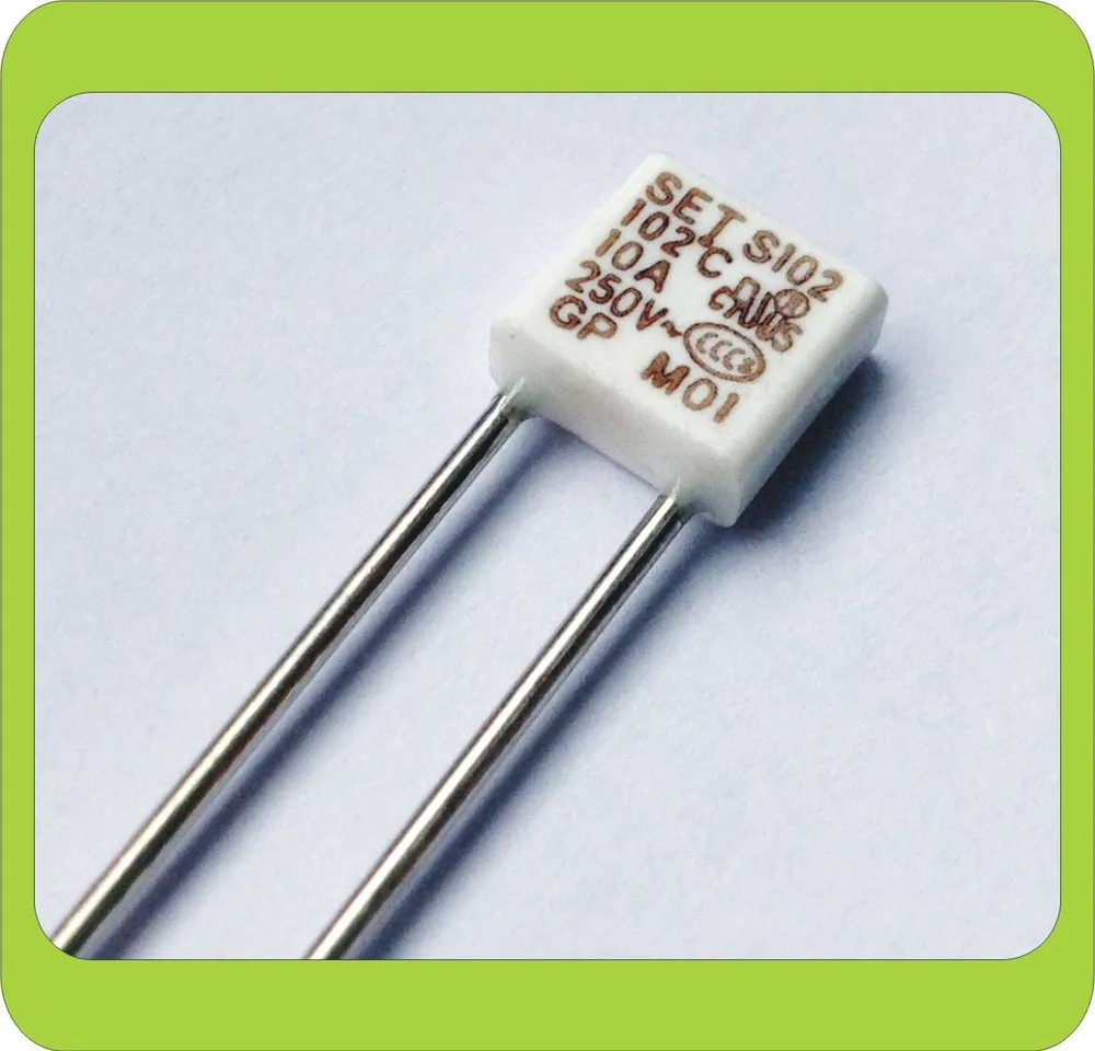 Thermal Fuse of S102 with rated current at 10A 250V UL/cUL/VDE/CCC/PSE ...