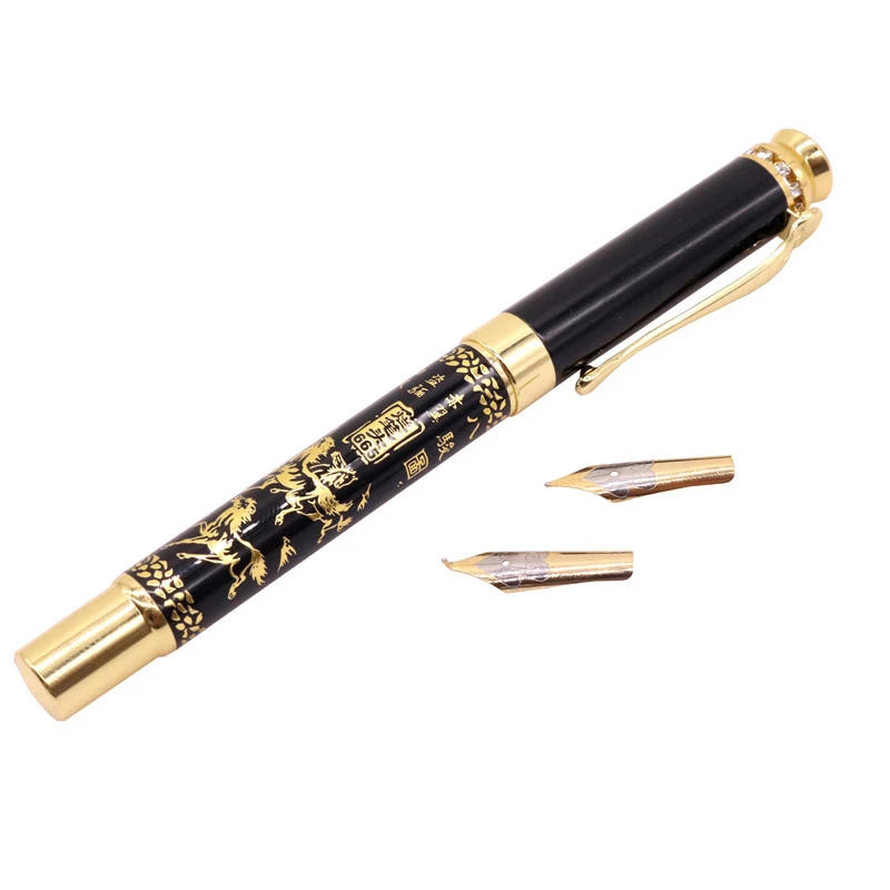 Fine Fountain Pen 1 Pen Plus Two Nibs Chinese Classical Style