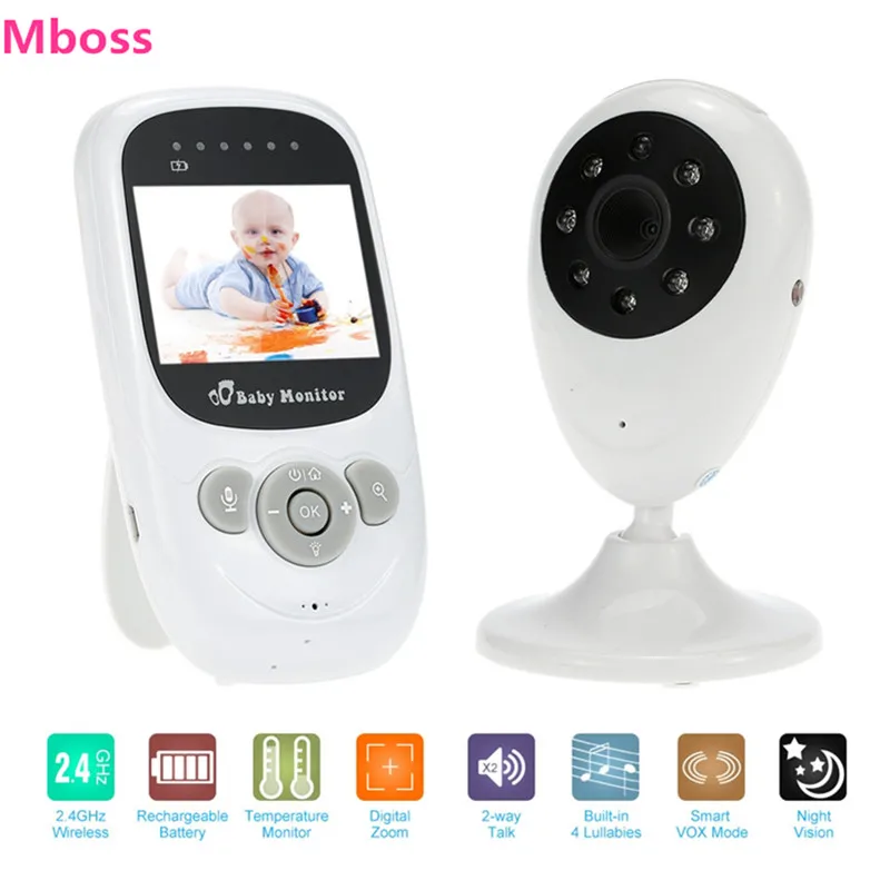

2.4" TFT Long range with infrared night vision 2 way talk temperature monitor audio baby monitor 2.4
