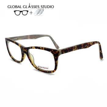 

Women Men Leisure Acetate Glasses Frame Eyewear Eyeglasses Reading Myopia Prescription Lens 1.56 Index A014