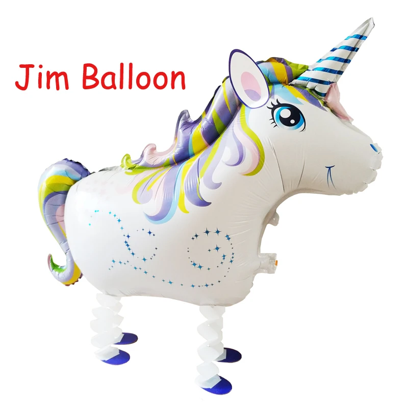 

Jumbo 90*50cm Unicorn Foil Balloon Walking Unicorn Balloon Walking Balloon Kids Toys Birthday Party Decorations