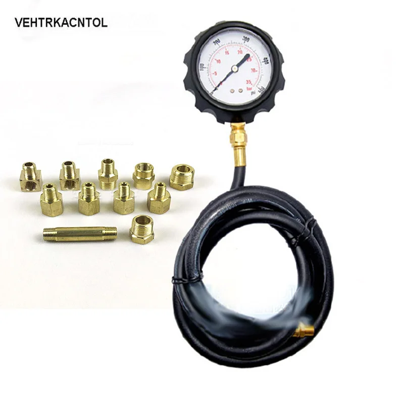 

VEHTRKACNTOL Car Gear Oil Pressure Gauge Engine Oil Pressure Tester Gauge Meter Maintance Oil Pressure Gauge