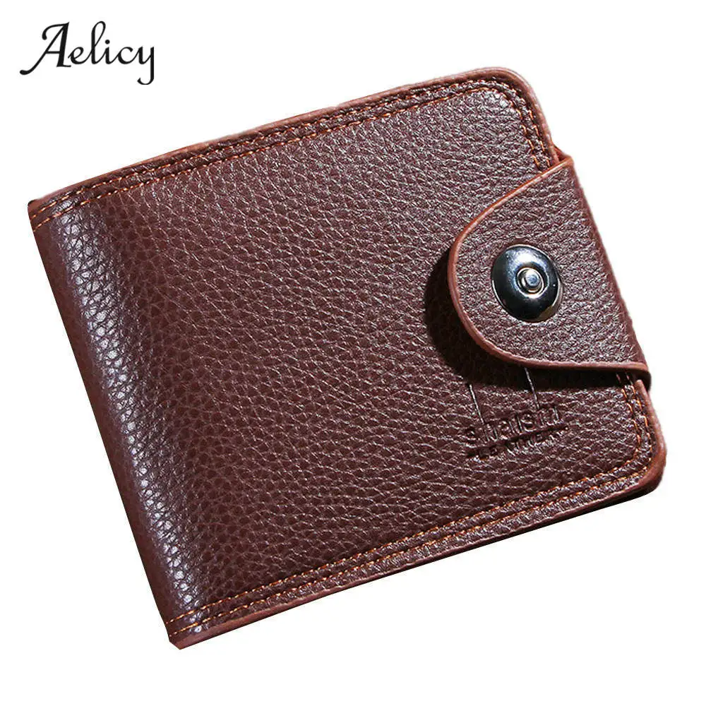 

Aelicy Bussiness Wallet Men Leather Wallets Male Coin Purse Credit Card Holder Male Purses Pocket Billfold Clutch carteira