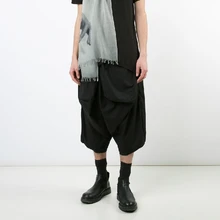 27-44 Для мужчин одежда GD стилист модные Асимметричные повседневные штаны-шаровары Большие размеры этап певиц