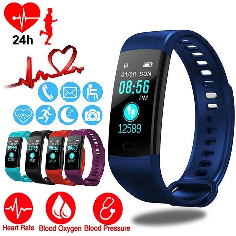 

BANGWEI Smartwatch Electronic Smart Watch Women Men Running Cycling Climbing Sport Watch Health Pedometer LED Color Screen Watch