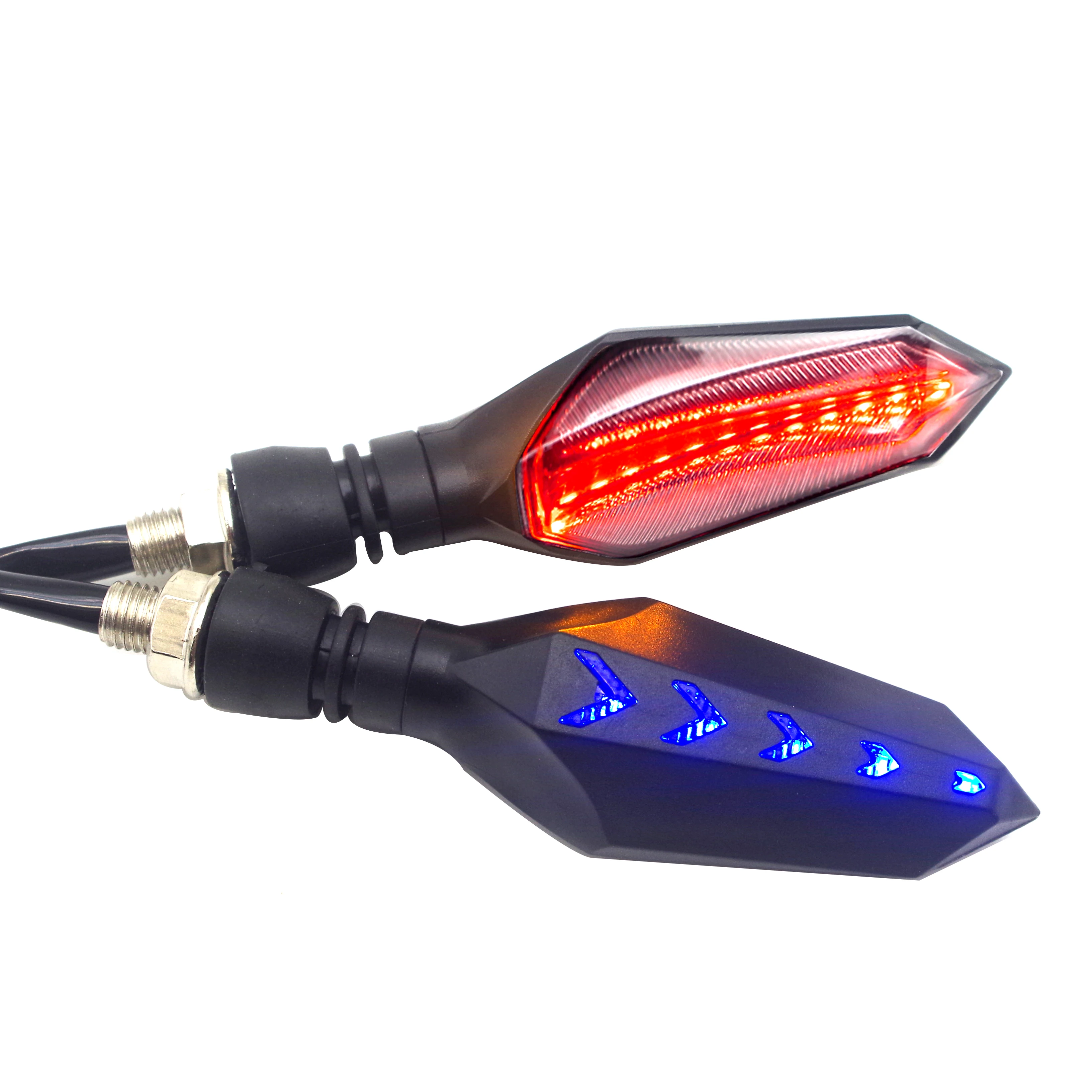 

LED Motorcycle Turn Signal Lights Amber Indicators clignotant moto FOR yamaha fz6n xvs 650 er6f virago 750 honda cb190r transalp