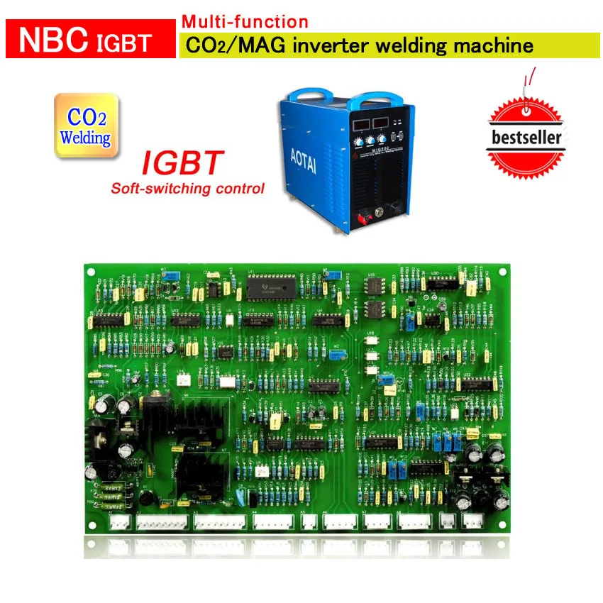 

NBC 500 control board for co2 MIG IGBT Inverter DC Welding Machines by soft-switching control 350/500 aotai