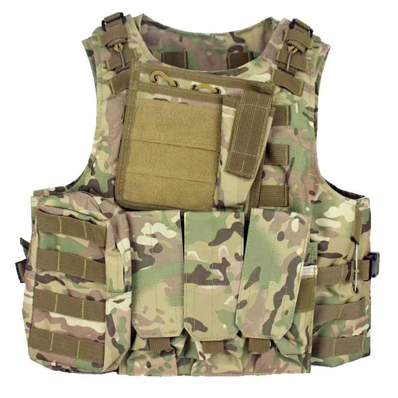 Армия армия тактический нападение Airsoft жилет молл SAPI плиты перевозчик мультикам