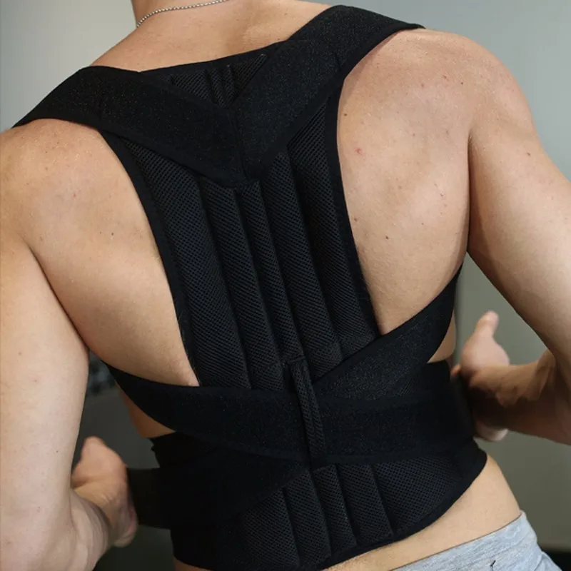 Задняя осанка ключицы поддержка для грудной косой и охотничьей Регулируемая Задняя плечевая осанка тренажер спинномозговой выпрямитель