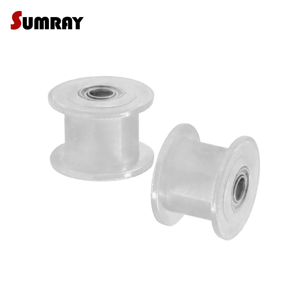 

SUMRAY MXL 25T Idler Timing Pulley Without Teeth 3/4/5/6mm Bore Passive Pulley Wheel With Bearing 7/11mm Thoothed Pulley 1PC/Lot