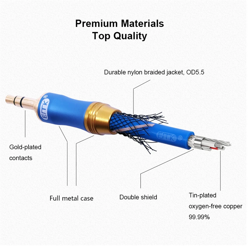 EMK 3.5mm audio cable 90 degree right angle flat jack 3.5 mm aux cable for car iPhone MP3 4 headphone beats speaker aux cord 5m 3m 2m 1m (9)