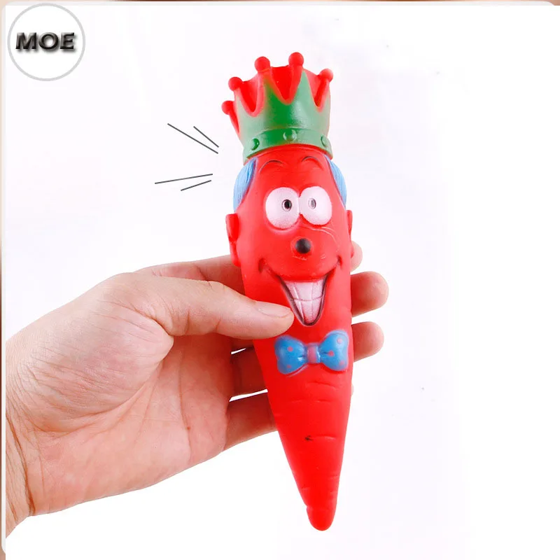 Rubber Carrot Squeak Toys For Dog Cat Also Can Put On The Christmas Treein Dog Toys from Home