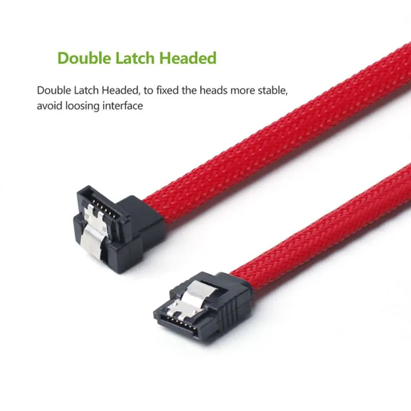 50CM SATA 3 0 III SATA3 7pin Data Cable Right Angle 6Gb s SSD Cables HDD 4