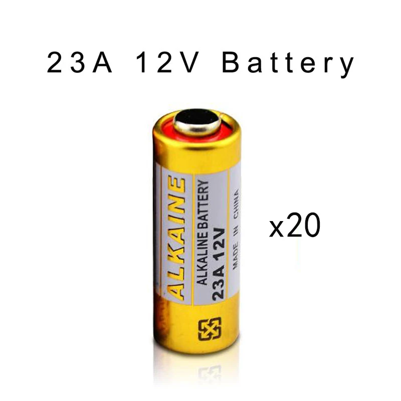 

20PCS 23A 12V Dry Alkaline Battery L1028 23AE 21/23 A23 V23GA MN21 for Doorbell Car Alarm Remote Control