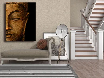 

Large size Serene Buddha wall art Canvas Painting For Living Room Home Decoration Oil Painting On Canvas Wall Painting Unframed