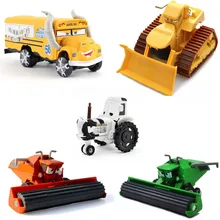 Miss fritter bulldozer carros 3, disney, harvester trator, de metal, brinquedo, presente para crianças