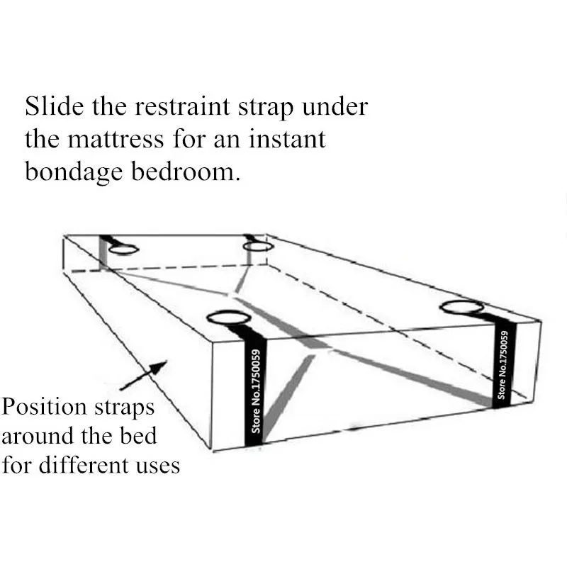  Women Sexy Lingerie Hot Nylon Handcuffs Under Bed BDSM Bondage Restraint Games For Adults Erotic Se