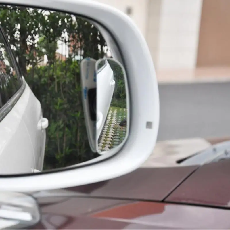 

2PC Car Mirror Auto 360 Wide Angle Round Convex Vehicle Side Blindspot Blind Spot Mirror Wide Rear View Mirror Round Mirror