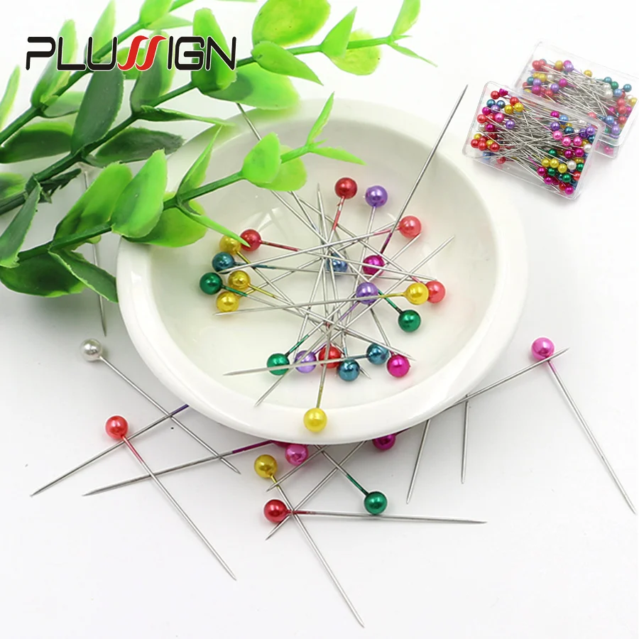 Colorful Round Head Dressmaking Straight Pins 50 Pcs/Box 36Mm*4Mm