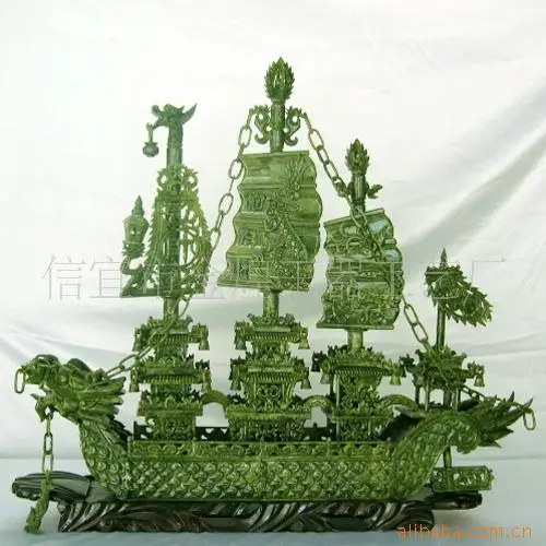 Guangdong Xinyi manufacturers Seiko jade crafts dragon boat 80CM |