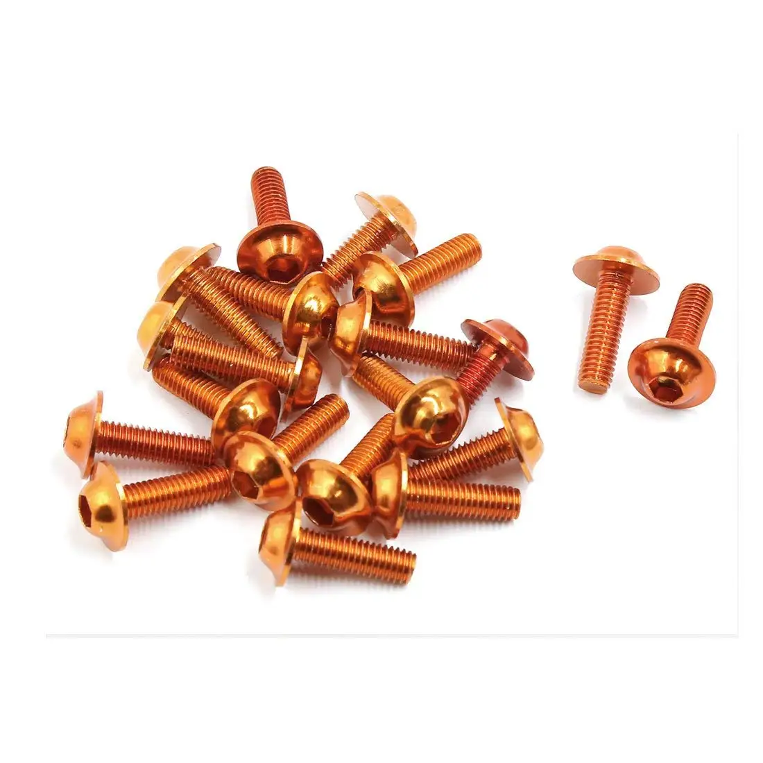 

Uxcell M6 Aluminium Alloy Motorcycle Body Fairing Bolts Fastener Screw Orange 20pcs