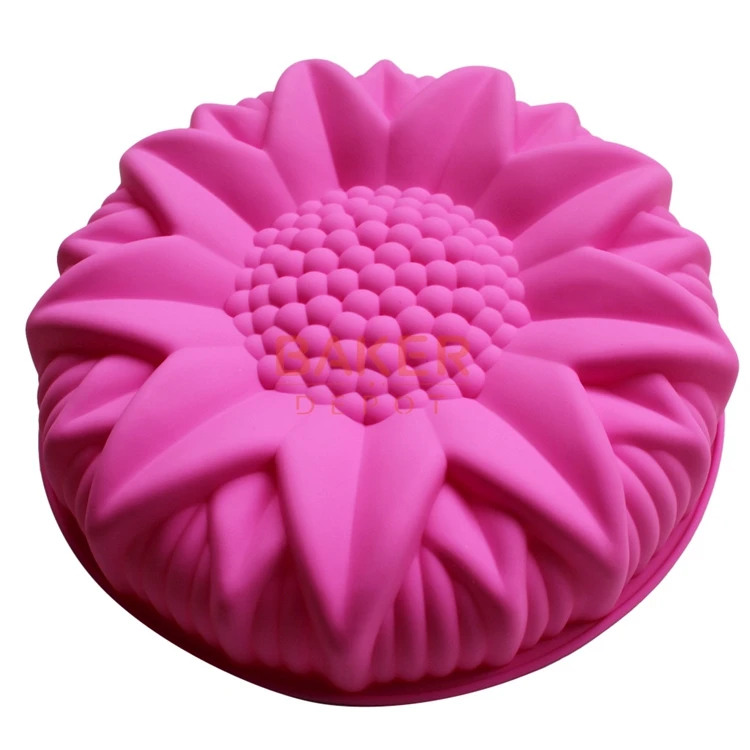 big silicone cake mold  dessert molds large sunflower styling pastry moulds SCM-003-3