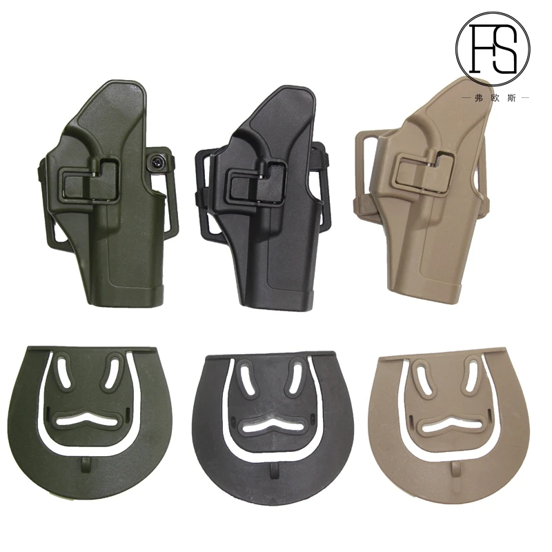 Новый FS cqc Военная Униформа талии Глок 17holster Airsoft Тактический кобура G17 G18 G23 Tan Цвет быстро полиции кобуры пистолет