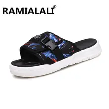 Ramialali/мужские сандалии; новые мужские летние сандалии; пляжные дышащие сандалии-гладиаторы с пряжкой для мужчин; zapatillas hombre