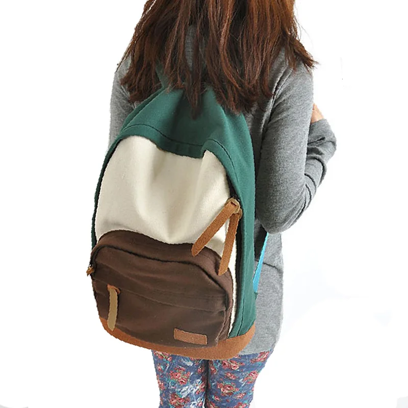 

New 2017 New arrived casual women's colorful canvas Plaid backpacks lady student school bags travel shoulder Shoulders package24