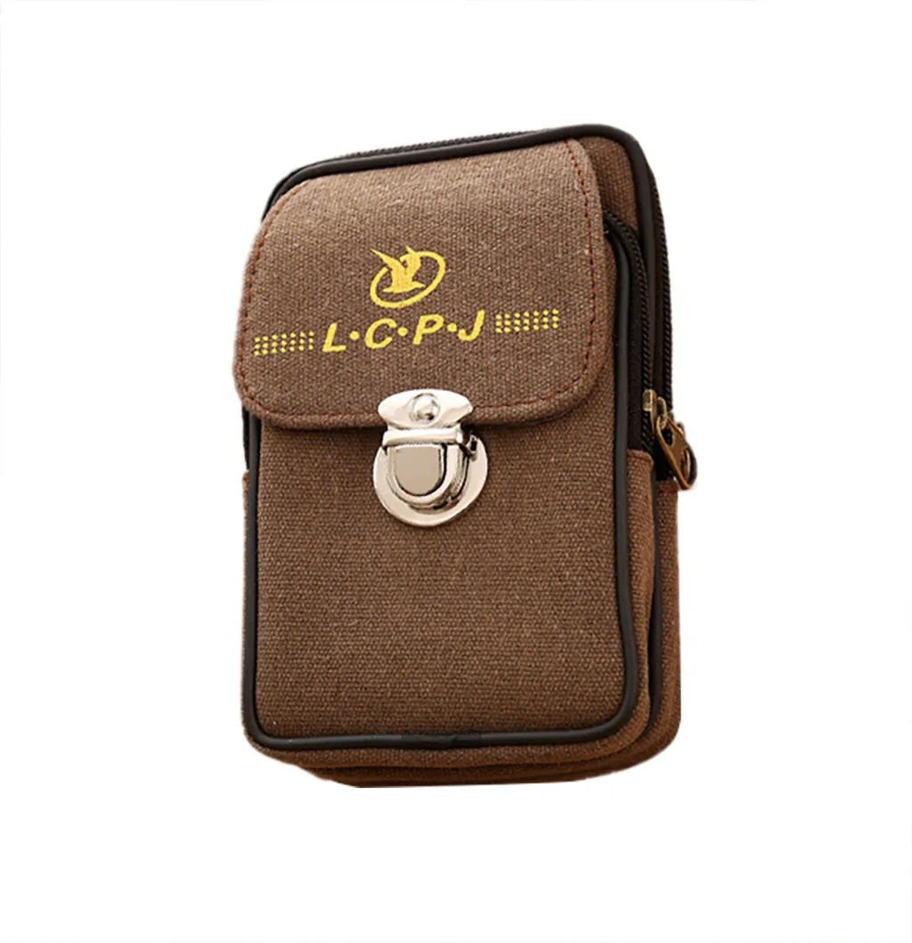 Мужской кошелек из парусины, водонепроницаемая однотонная, маленькая сумочка с держателем для карт, портмоне, клатч carteira 2,316 - Цвет: Army Green