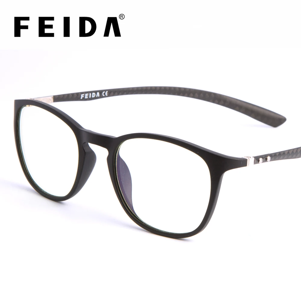 

TR90 Carbon Fiber Blue Light Glasses UV400 Radiation Protection Eyewear Men Women Anti Blue Ray Glasses Computer Glasses Clear