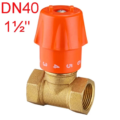 Хорошее качество DN15 до DN50 из Латунного материала регулирующий поток воды клапан - Цвет: DN40