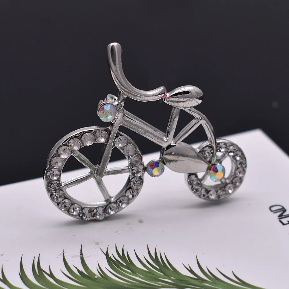 bike brooch pins metal bicycle booch fashion jewelryin Brooches from