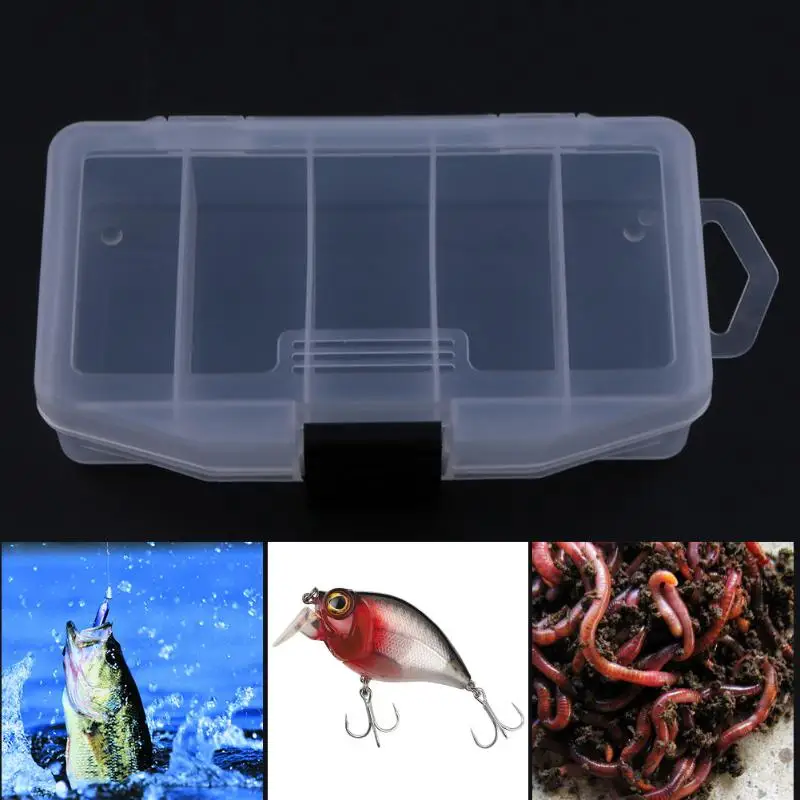 Коробка для рыболовных снастей двухсторонняя прозрачная многофункциональная пластиковая коробка для приманки с крючком Чехол Контейнер для ловли карпа Аксессуары для рыбалки