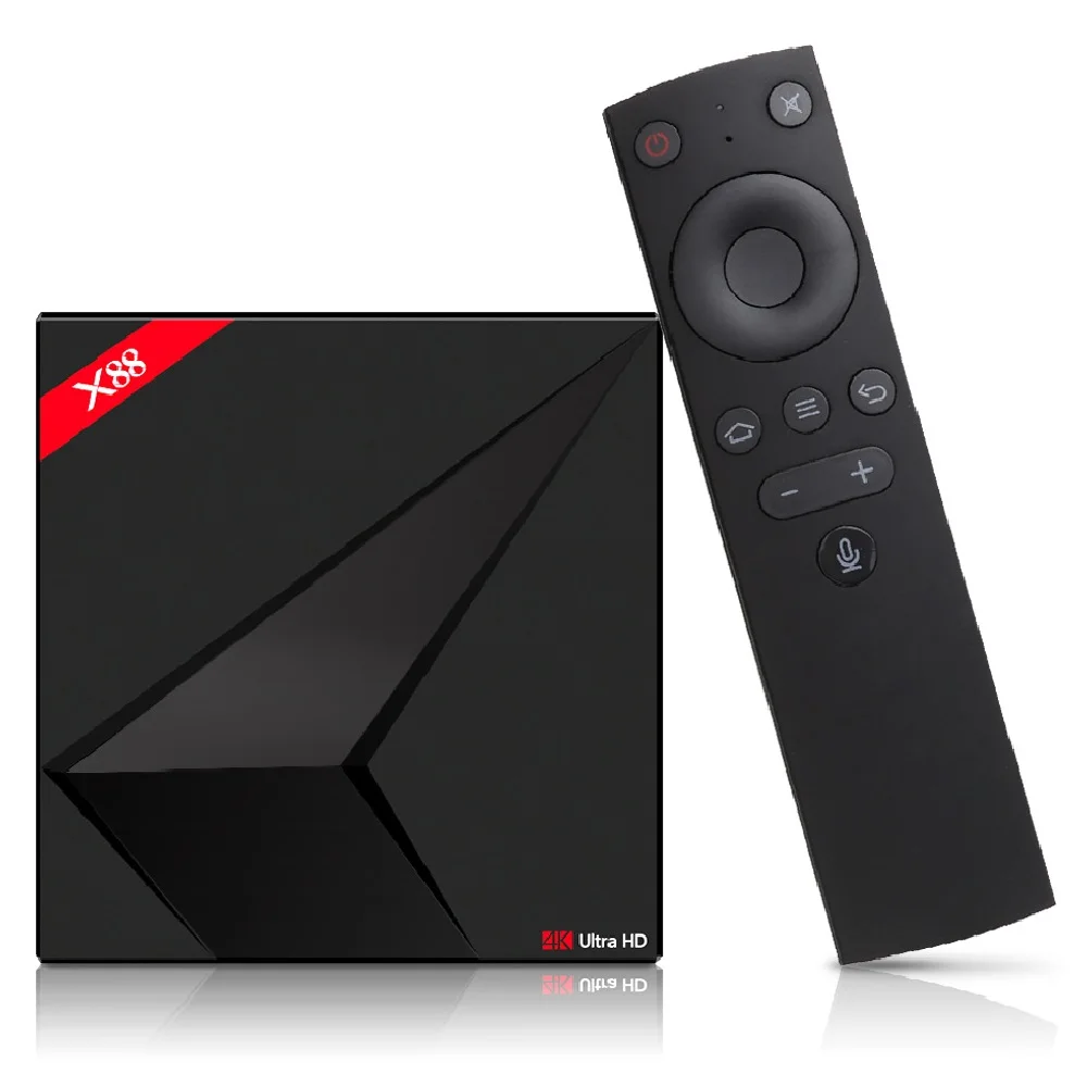 

5pcs Google Android TV 7.1 Voice Control Box Rockchip RK3328 4GB 32GB Voice Input Box Google Player Store Youtube X88