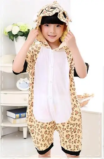 Cartoon Anime leopard Cosplay Costume Summer Jumpsuit Short Sleeve kid Animals Leopard Pajamas Pyjamas Onesie Children Sleepwear Cartoon Anime leopard Cosplay Costume Summer Jumpsuit Short Sleeve kid Animals Leopard Pajamas Pyjamas Onesie Children Sleepwear