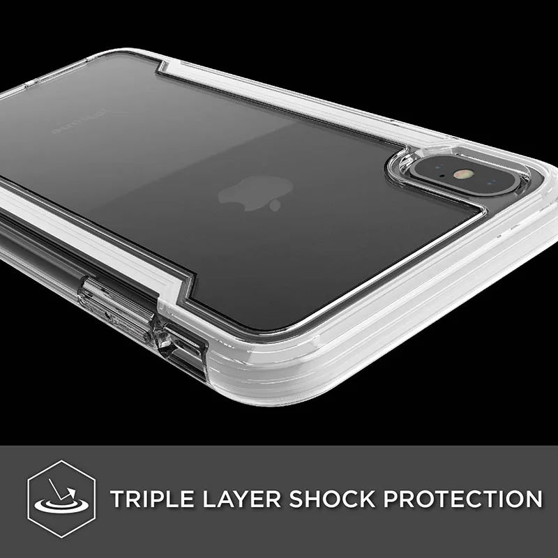 X Doria Defense Прозрачный чехол для телефона iPhone XR XS Max военный класс протестированный