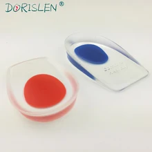 DORISLEN силиконовые пятки чашки Шпоры боли массажные подушечки 50 пар/лот