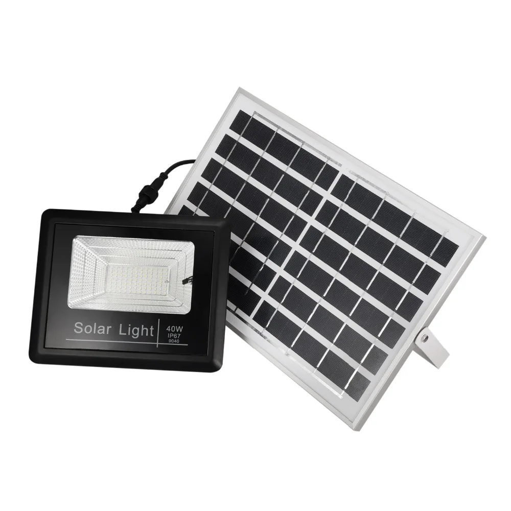 Led Solar panel lights 40w 60w 100w outdoor waterproof garden lights